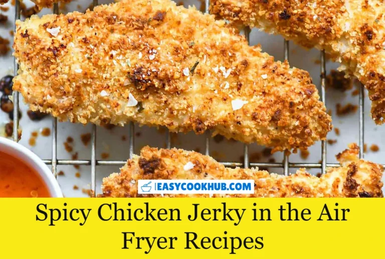 Spicy Chicken Jerky in the Air Fryer Recipes